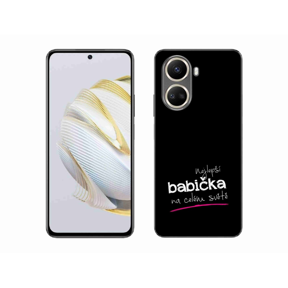 Gél borító mmCase a Huawei Nova 10 SE-n - a legjobb nagymama 4 fekete háttérrel