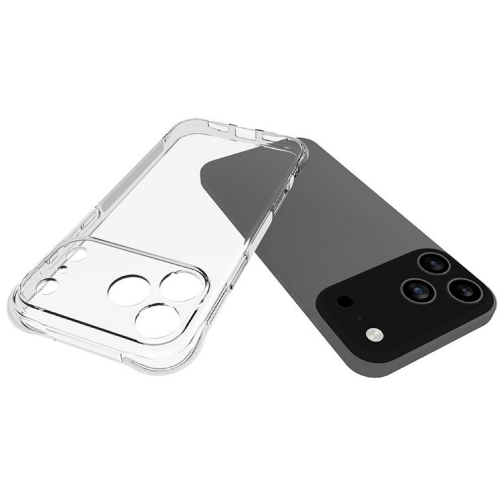 Átlátszó zselés tok iPhone 17 Pro Max készülékhez - átlátszó