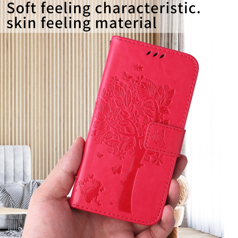 Fák könyv tokja Xiaomi Poco F7 5G - rózsaszínű