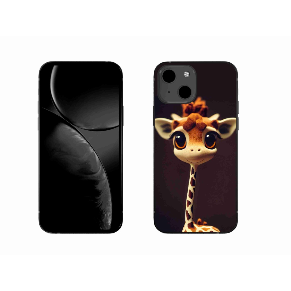 Zselés borítás mmCase iPhone 13 készülékhez - kis zsiráf