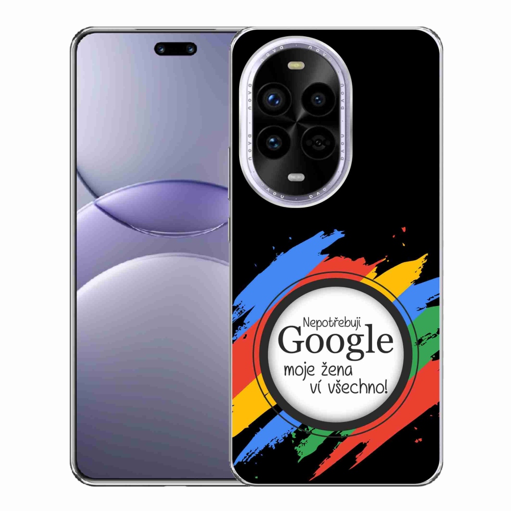 Gél borító mmCase a Huawei Nova 13 Pro 5G-n - a nő mindent tud fekete háttérrel