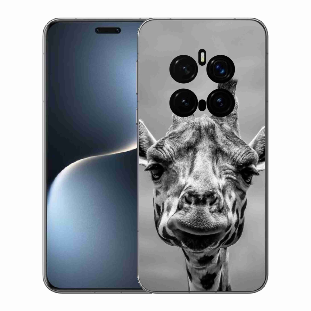 Zselés borítás mmCase a Honor Magic 7 Pro 5G készülékhez - fekete-fehér zsiráf
