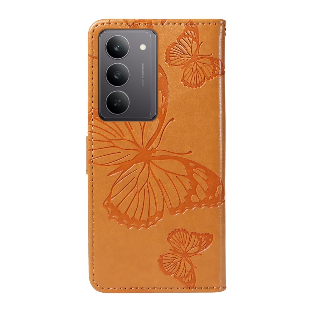 Nagy pillangó könyvtáska a Realme C75 készülékhez - sárga