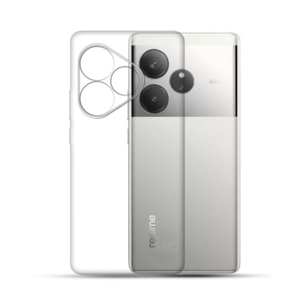 Átlátszó zselés tok a Realme GT 6 5G/GT 6T 5G számára - átlátszó