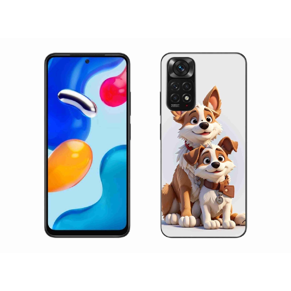 Gél borító mmCase a Xiaomi Redmi Note 11S 4G-hez - rajzoló kutyák