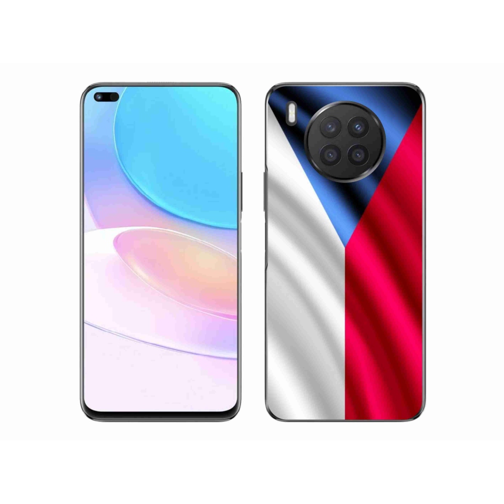 Gél borító mmCase mobilhoz Huawei Nova 8i - cseh zászló