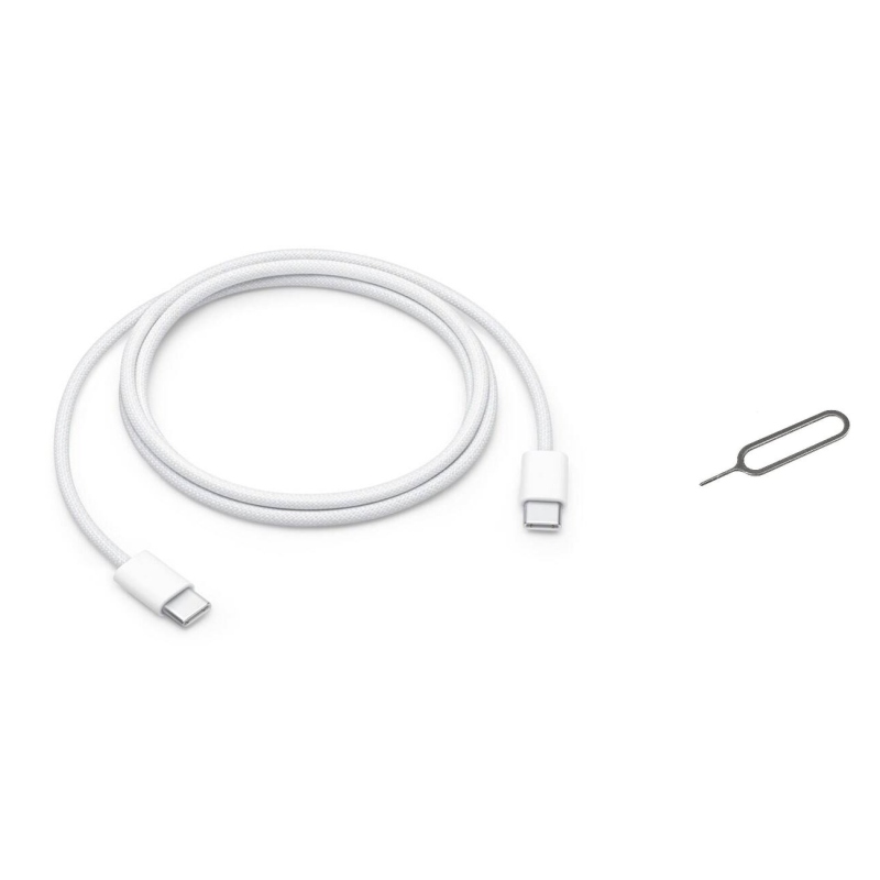 MW493ZM/A iPhone USB-C/USB-C 60W adatkábel 1m + SIM eszköz fehér (OOB Bulk)