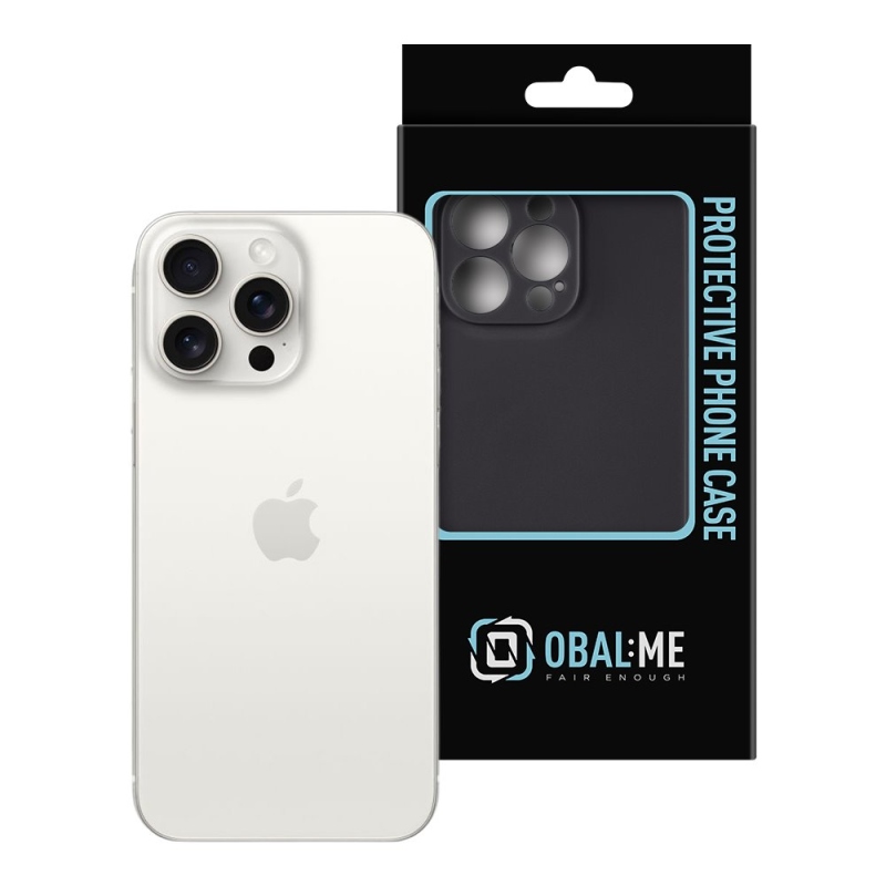 COVER:ME matt TPU borítás Apple iPhone 15 Pro Max fekete színű készülékhez
