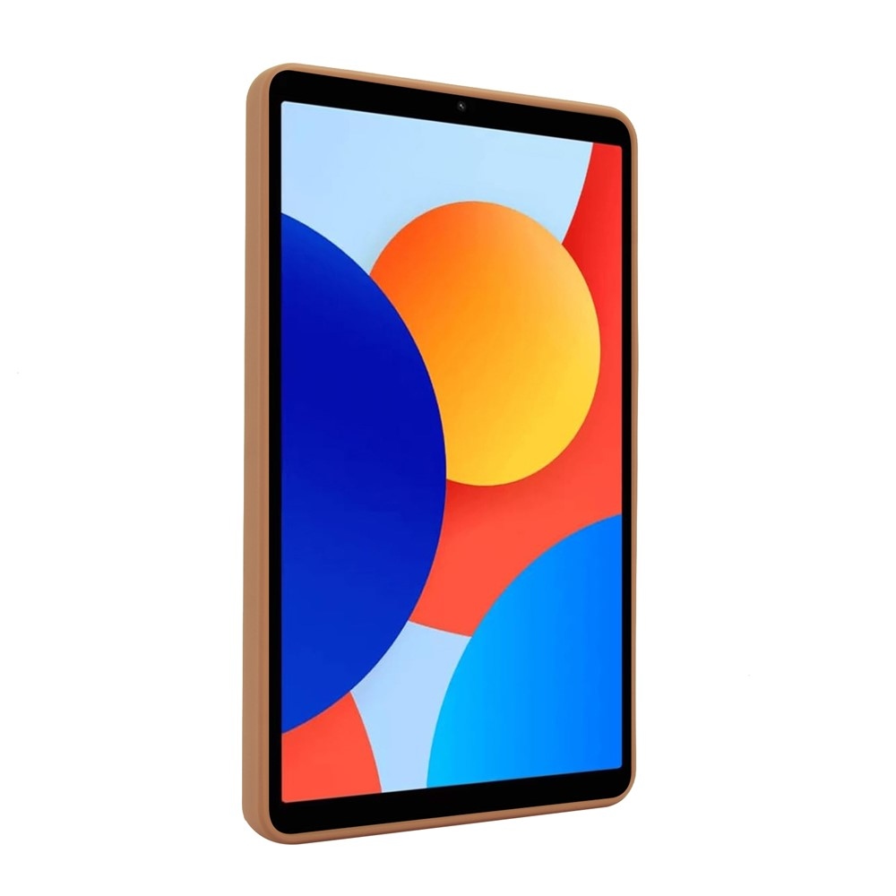 Skiny zselés tok fix hátlappal és flip állvánnyal Xiaomi Redmi Pad SE 8.7 készülékhez - arany színben