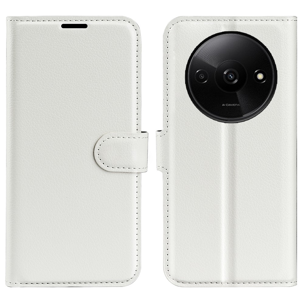 Litchi könyv tok Xiaomi Redmi A3-hoz - fehér