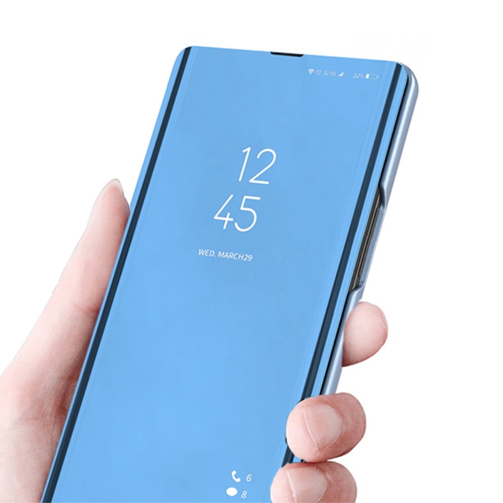 Átlátszó zárófedél matt előlappal a Samsung Galaxy S24 Ultra készülékre - kék