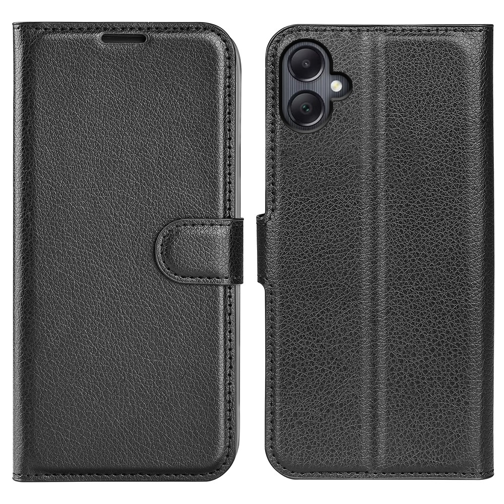 Litchi könyv tok Samsung Galaxy A06 4G - fekete