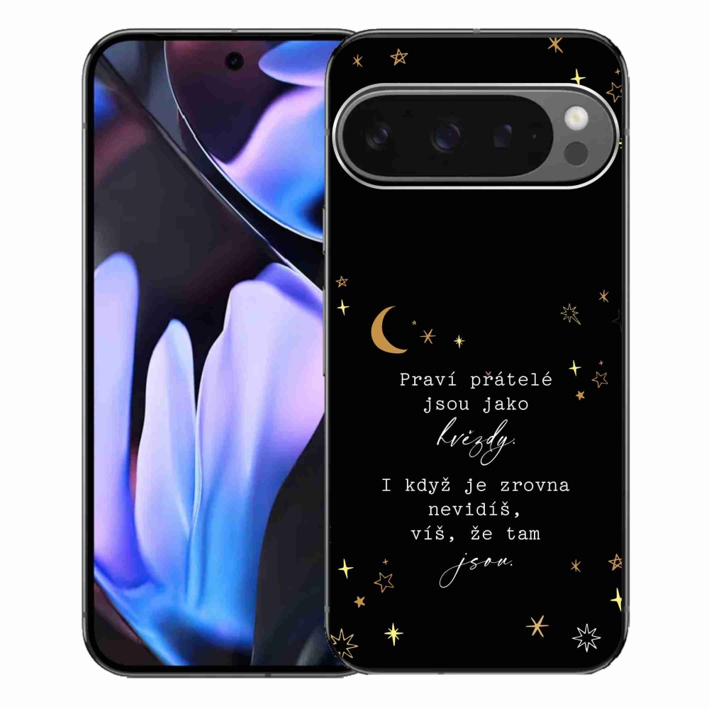 Gél borítás mmCase a Google Pixel 9 Pro XL számára - Idézet 6 fekete háttér