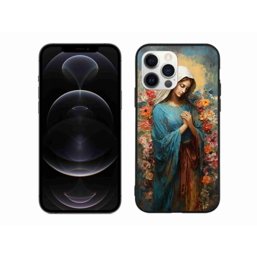Zselés borítás mmCase iPhone 12 Pro Max készülékhez - szent nő