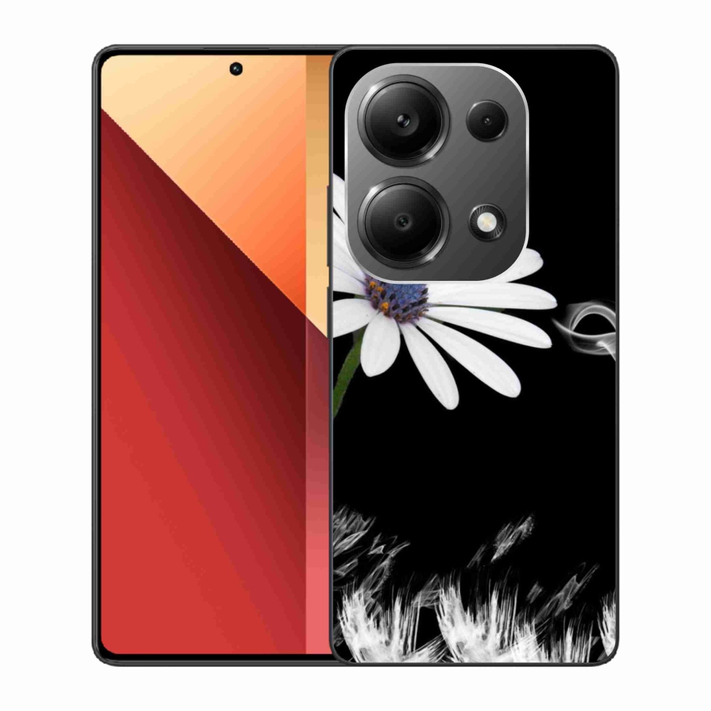 Gél borítás mmCase a Xiaomi Redmi Note 13 Pro 4G/Poco M6 Pro számára - fehér virág