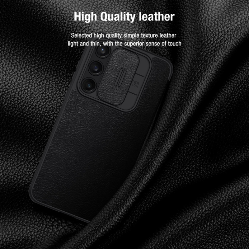 Nillkin Qin Book PRO tok a Samsung Galaxy A55 5G fekete tokhoz
