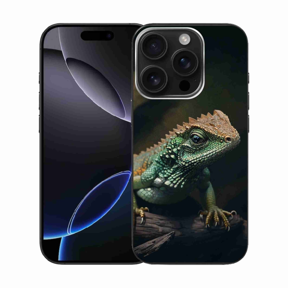 Gél borítás mmCase iPhone 16 Pro készülékhez - gyík