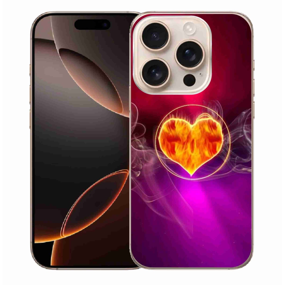 Gél borítás mmCase iPhone 16 Pro Max készülékhez - Tűz szíve