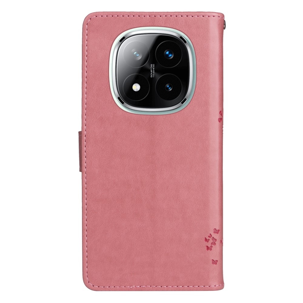 Fák könyve tok Xiaomi Redmi Note 14 Pro 5G/Poco X7 5G/Note 14 Pro+ 5G - rózsaszínű