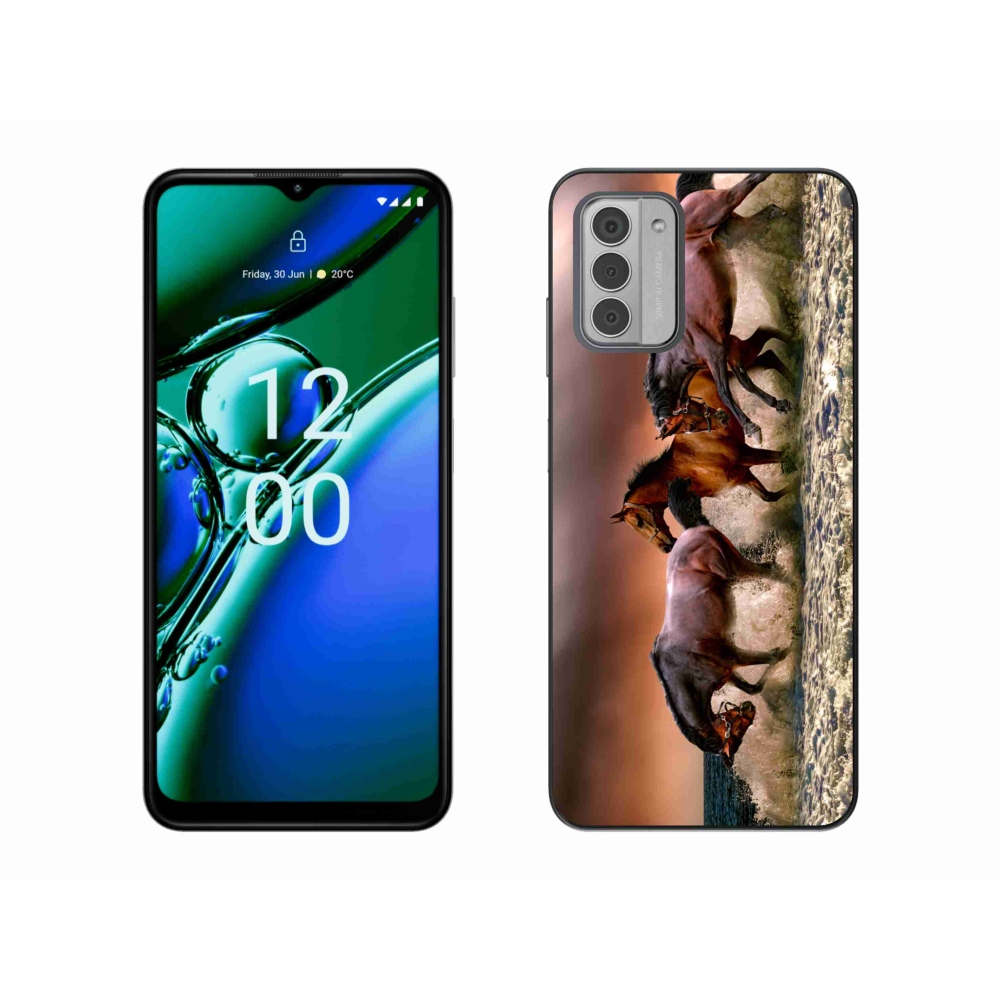 Gél tok mmCase a Nokia G42 készülékhez - lovak 1