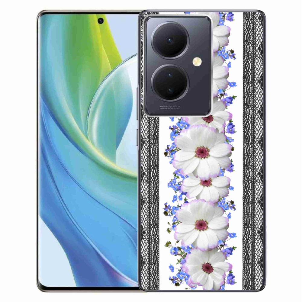 Gél borító mmCase a Vivo V29 Lite 5G-hez - virágok 8