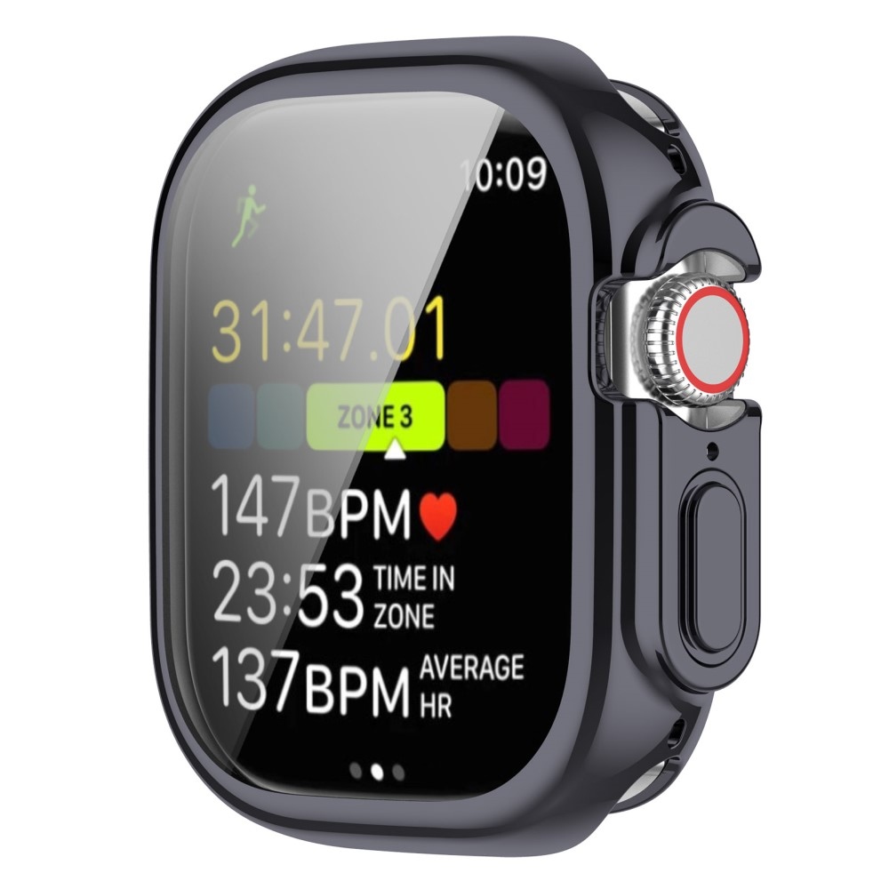 Puha, felpattintható gél védőtok Apple Watch Ultra/Ultra 2 49 mm-es órához - szürke