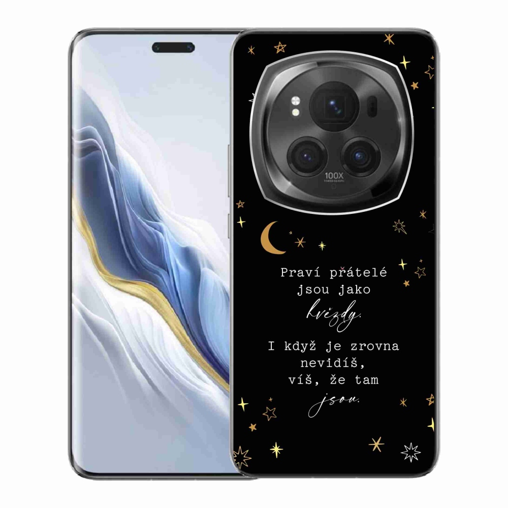 Gél borítás mmCase a Honor Magic 6 Pro 5G készülékhez - Idézet 6 fekete háttér