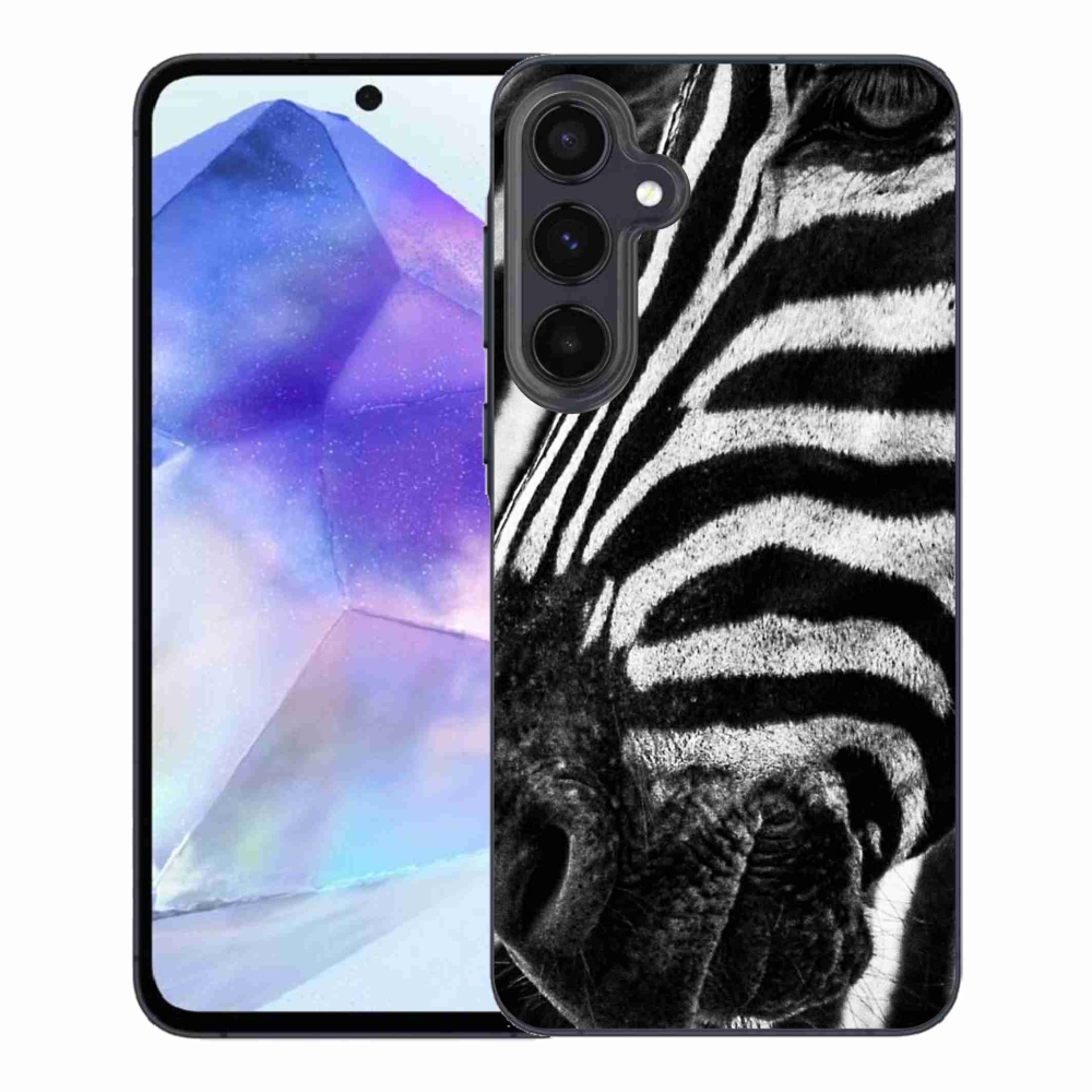 Zselés borítás mmCase Samsung Galaxy A55 5G készülékhez - zebra