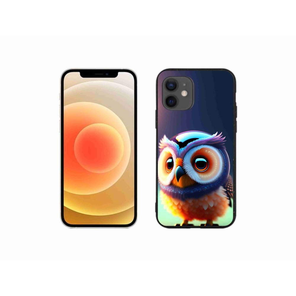 Zselés borítás mmCase iPhone 12 mini készülékhez - bagoly