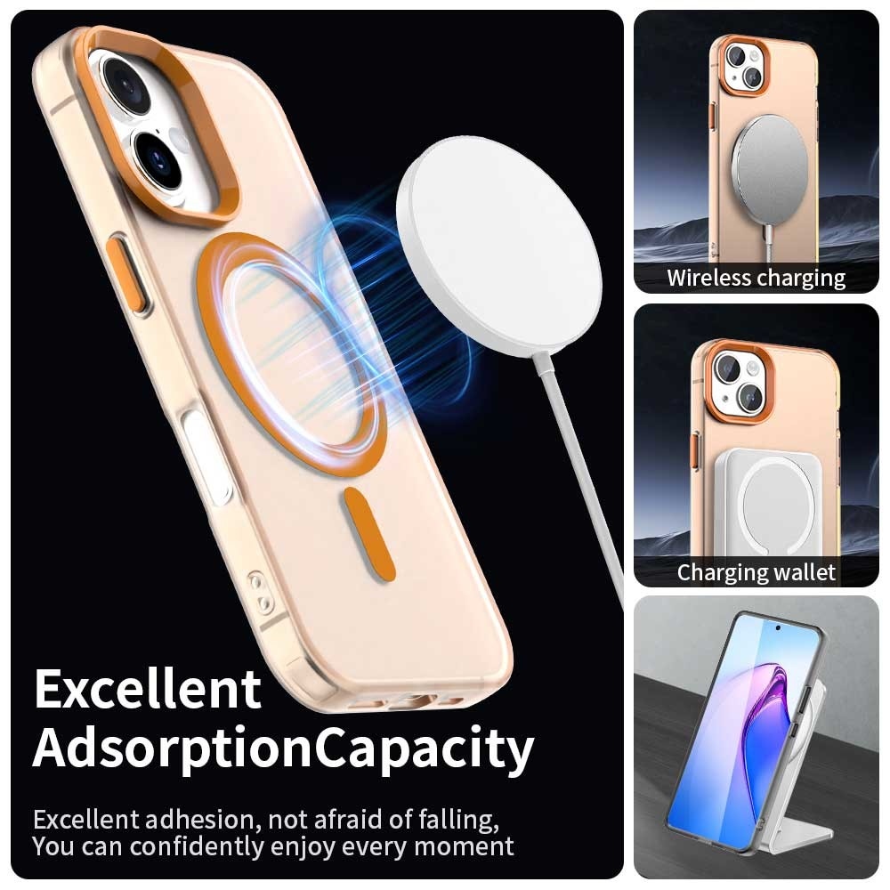 Candy zselés tok MagSafe iPhone 17 készülékhez - narancssárga