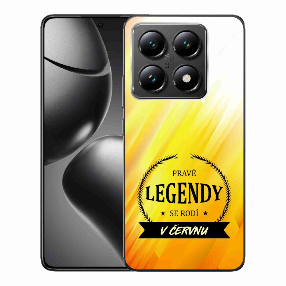 Gél borító mmCase a Xiaomi 14T - Legends in June sárga háttérrel