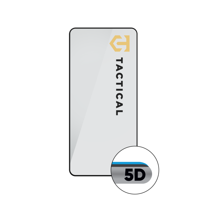 Taktikai üvegpajzs 5D üveg a OnePlus Nord CE5 5G Fekete számára