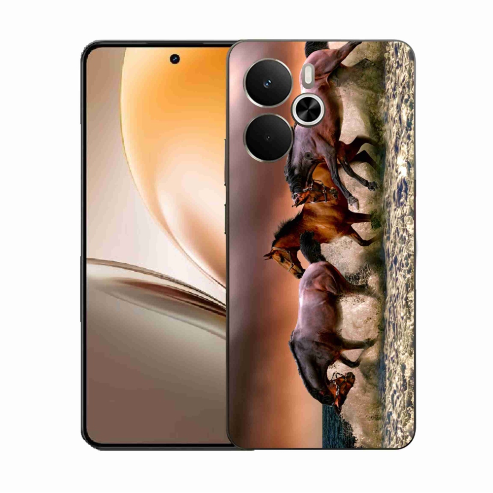 Zselés borítás mmCase a Realme 14 5G készülékhez - lovak 1