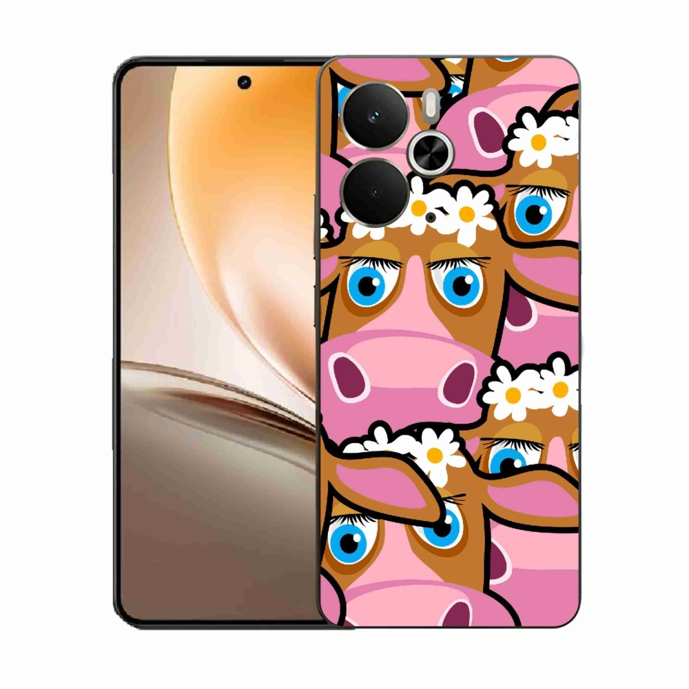 Gél borítás mmCase a Realme 14 5G készülékhez - karikatúrás tehenek