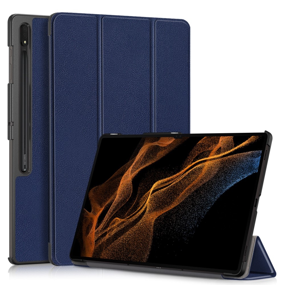 Ügyes záró tok Samsung Galaxy Tab S9 Ultra/Tab S10 Ultra - sötétkék
