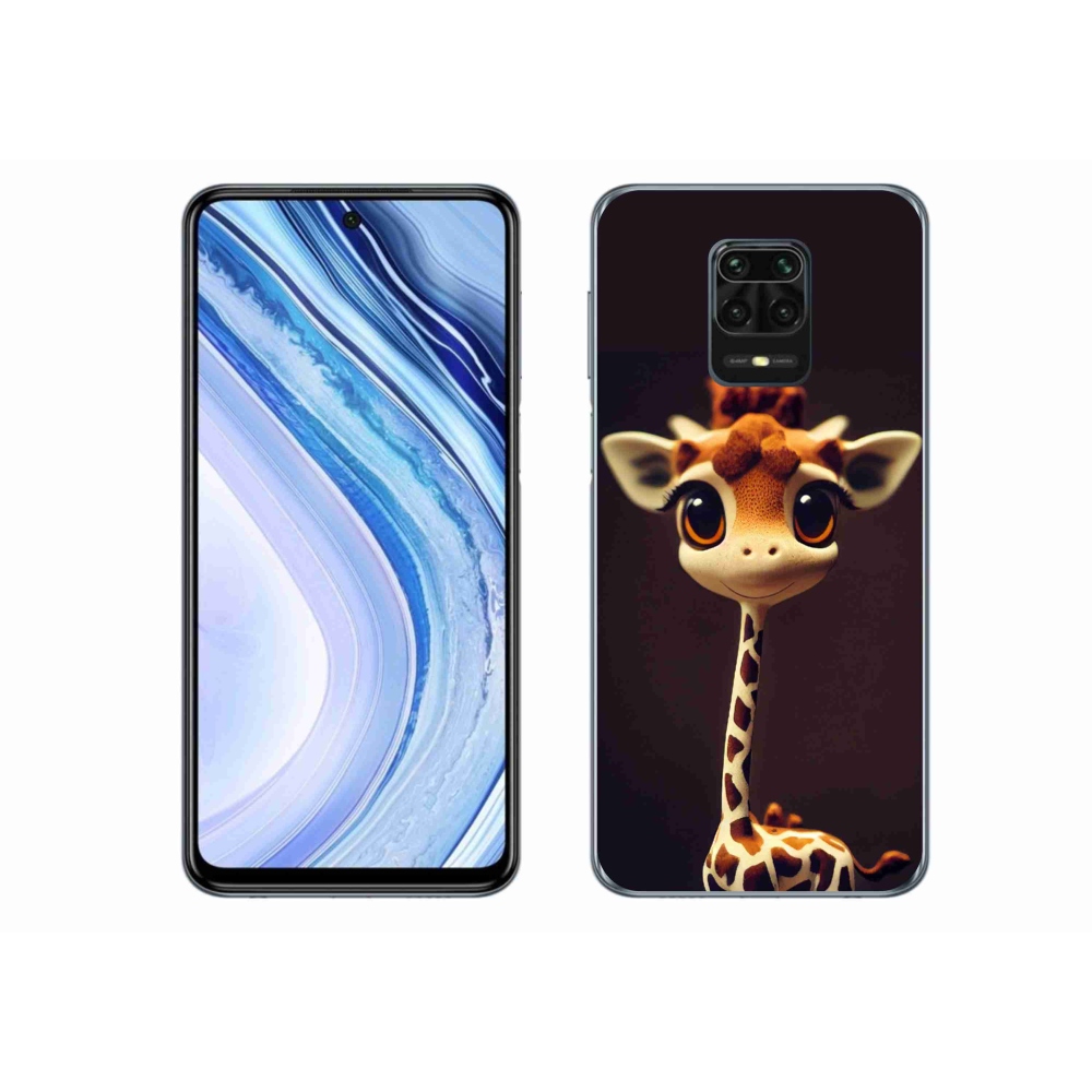 Gél borító mmCase a Xiaomi Redmi Note 9S-hez - kis zsiráf