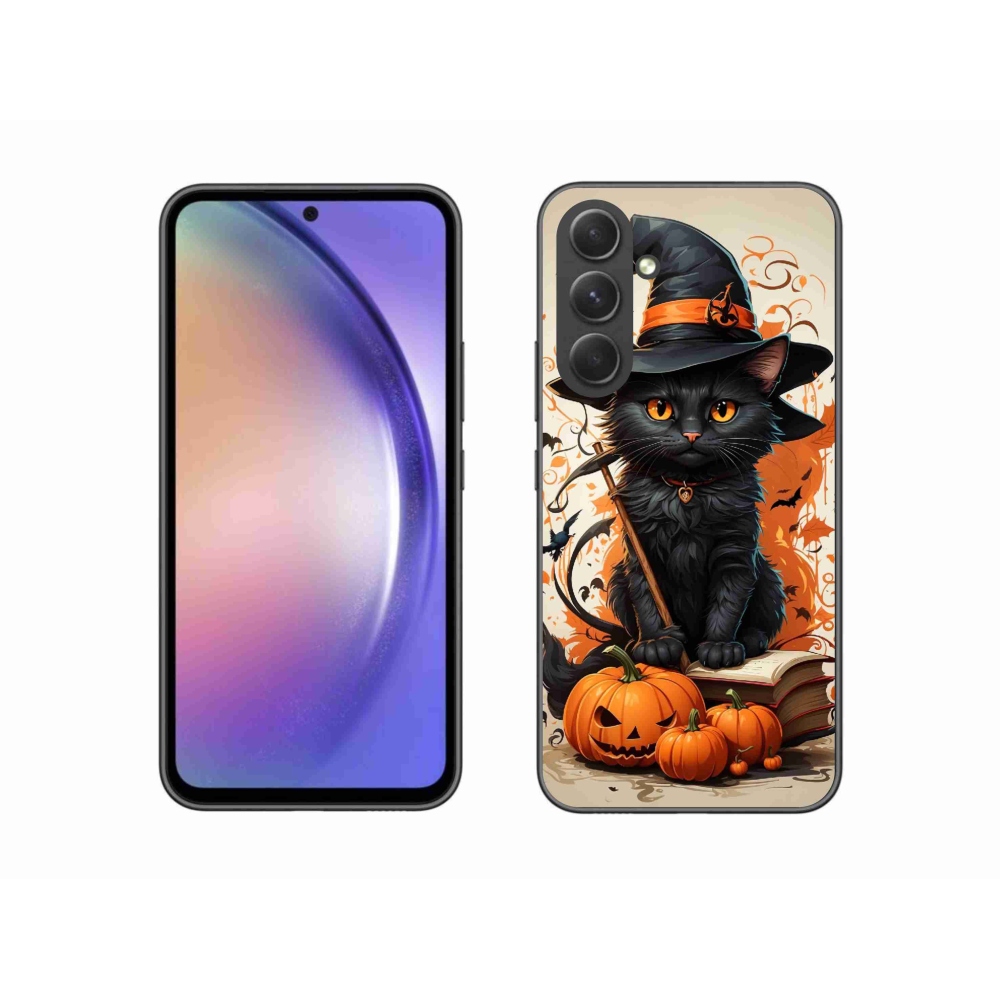 Zselés borítás mmCase Samsung Galaxy A54 5G - macskavarázslóhoz