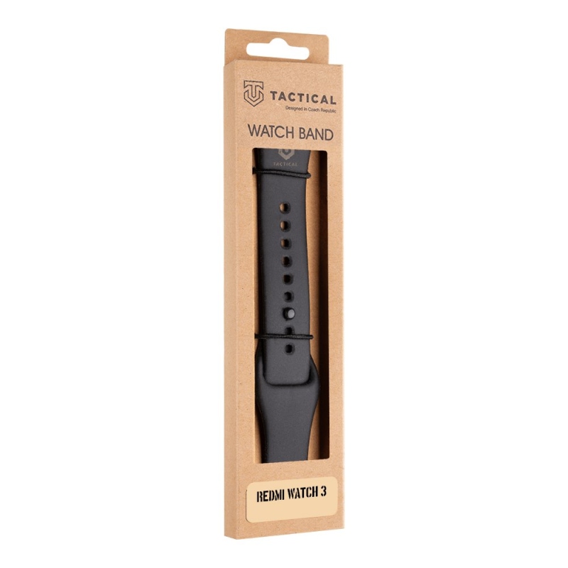 Tactical 844 Szilikon szíj a Redmi Watch 3 órához Fekete