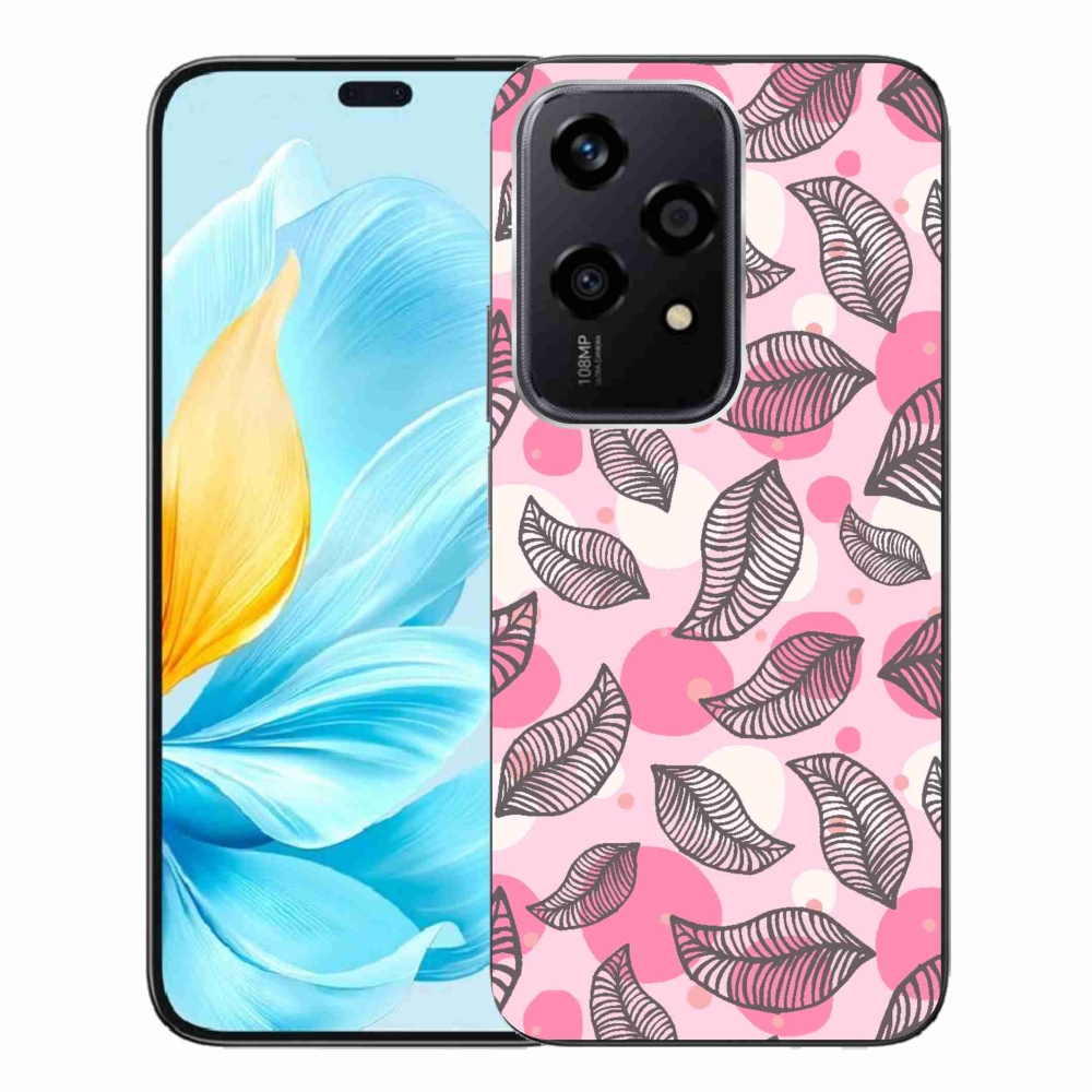 Zselés borító mmCase a Honor 200 Lite 5G számára - rajzfilmes hulló levelek