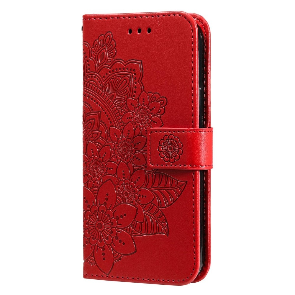 Mandala könyv tok Oppo Find X5 Lite-hoz - piros