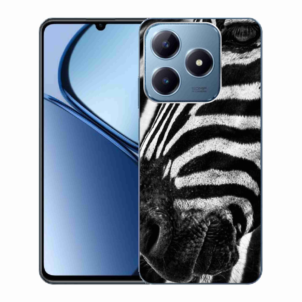 Zselés borítás mmCase a Realme C63 készülékhez - zebra