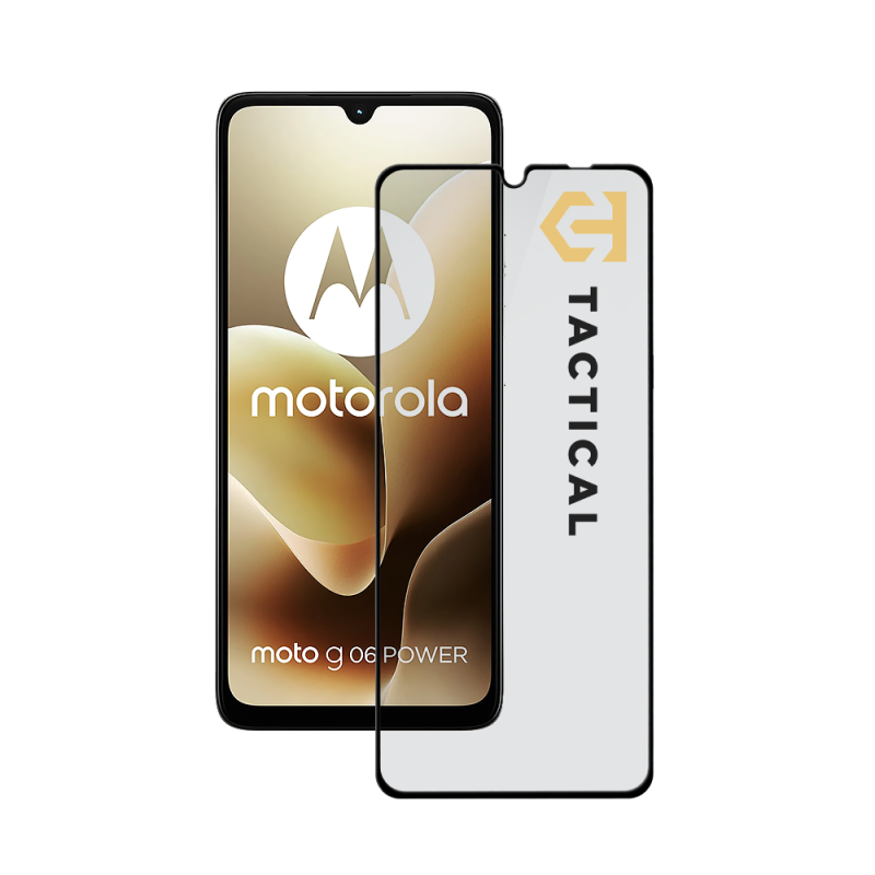 Tactical Glass Shield 5D üveg a Motorola Moto G06/G06 Power készülékhez Fekete