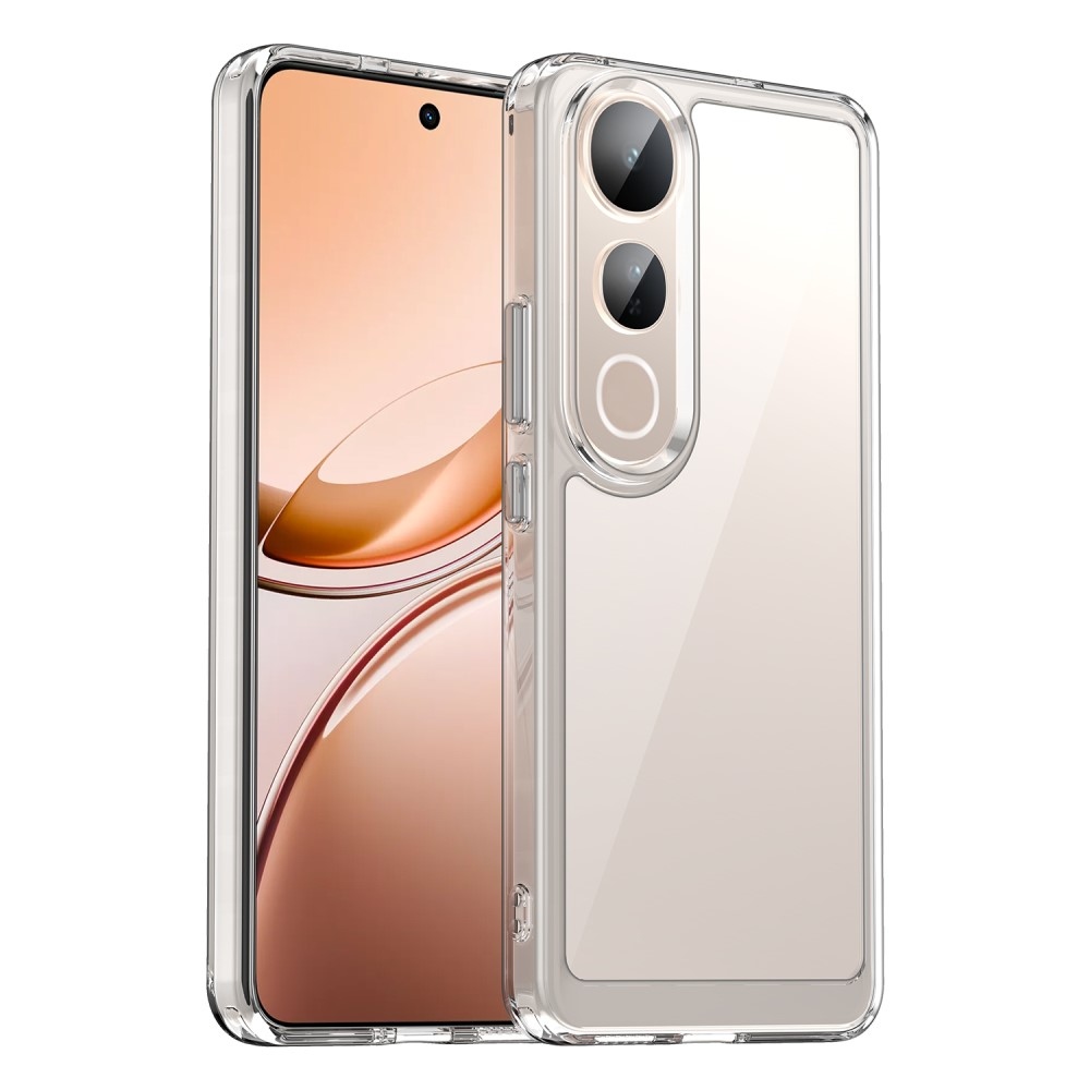 Gél tok fix hátlappal a Vivo V50 Lite 4G/5G készülékhez - átlátszó