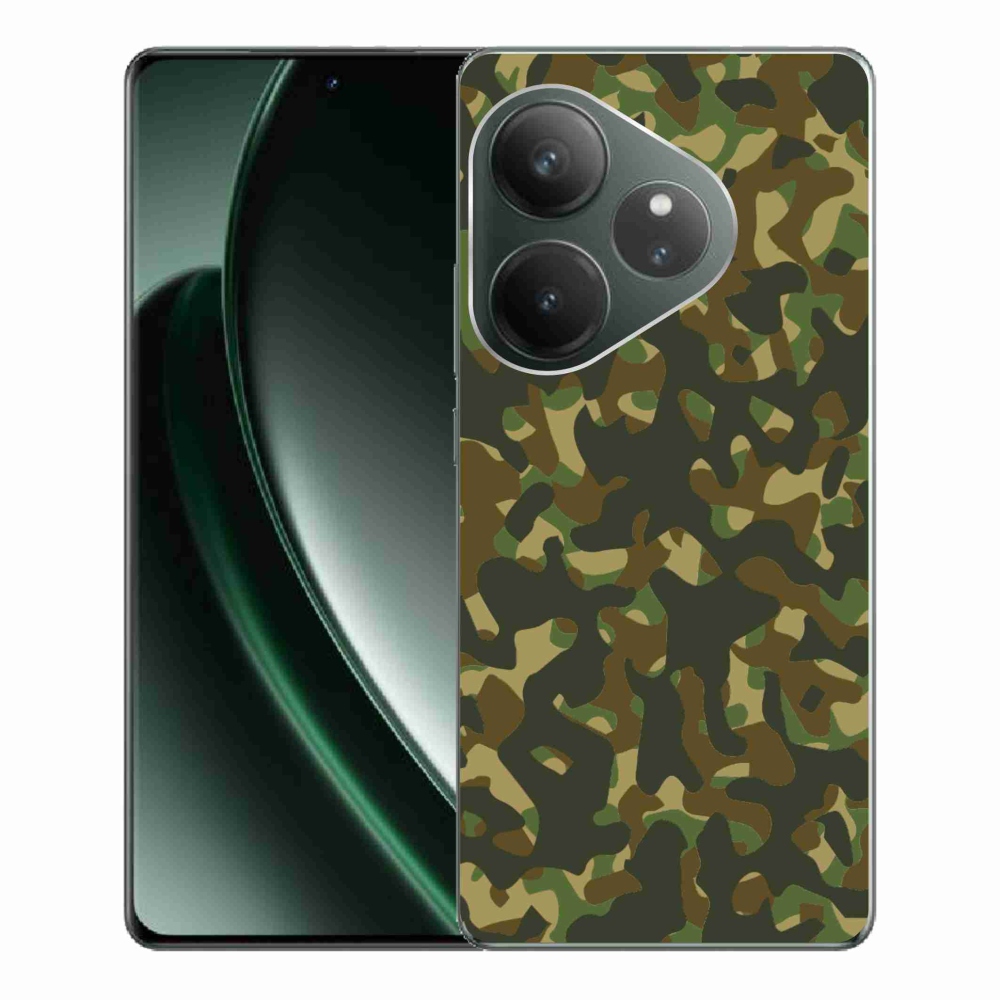 Zselés borítás mmCase a Realme GT 6 5G/GT 6T 5G számára - álcázó mintázat 1