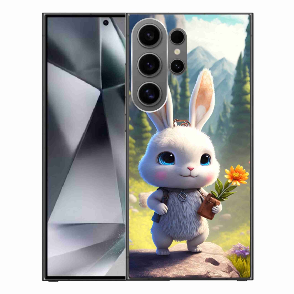Gél védőhuzat mmCase Samsung Galaxy S24 Ultra készülékhez - aranyos nyuszi
