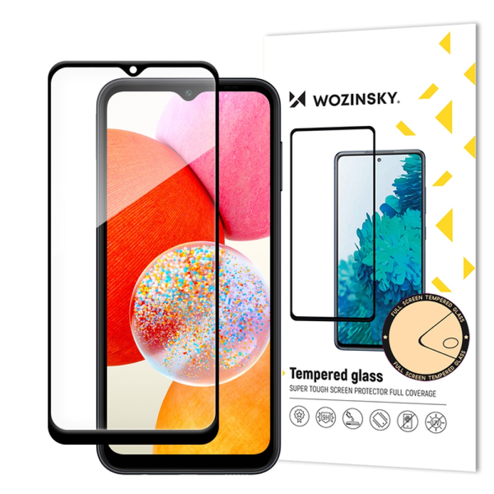 Wozinsky teljes képernyő edzett üveg Samsung Galaxy A15 4G/5G - fekete