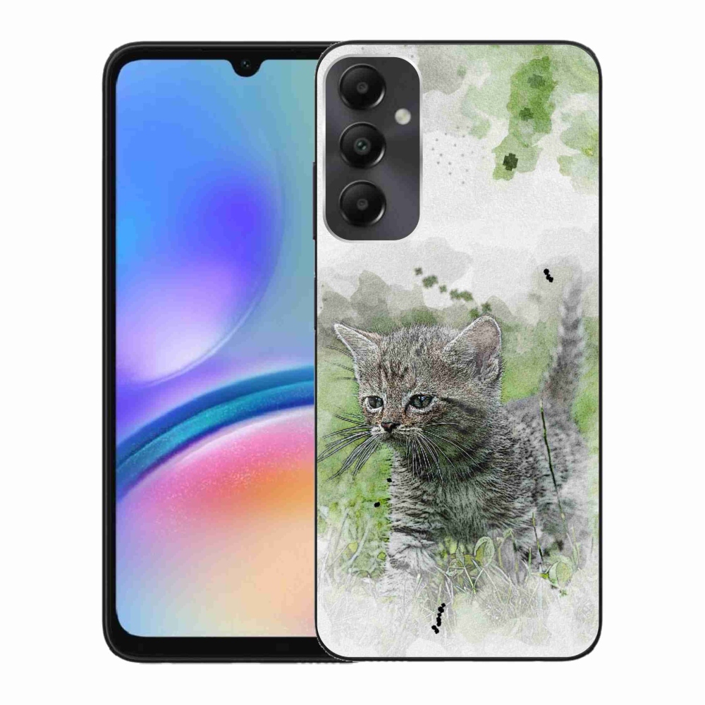 Gél borítás mmCase Samsung Galaxy A05s készülékhez - aranyos cica 1