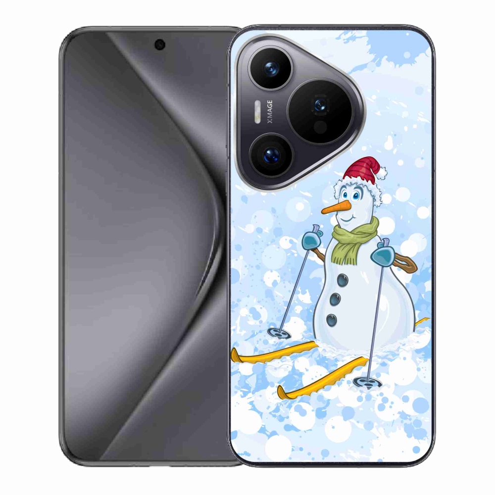 Gél borító mmCase a Huawei Pura 70 készülékhez - hóember