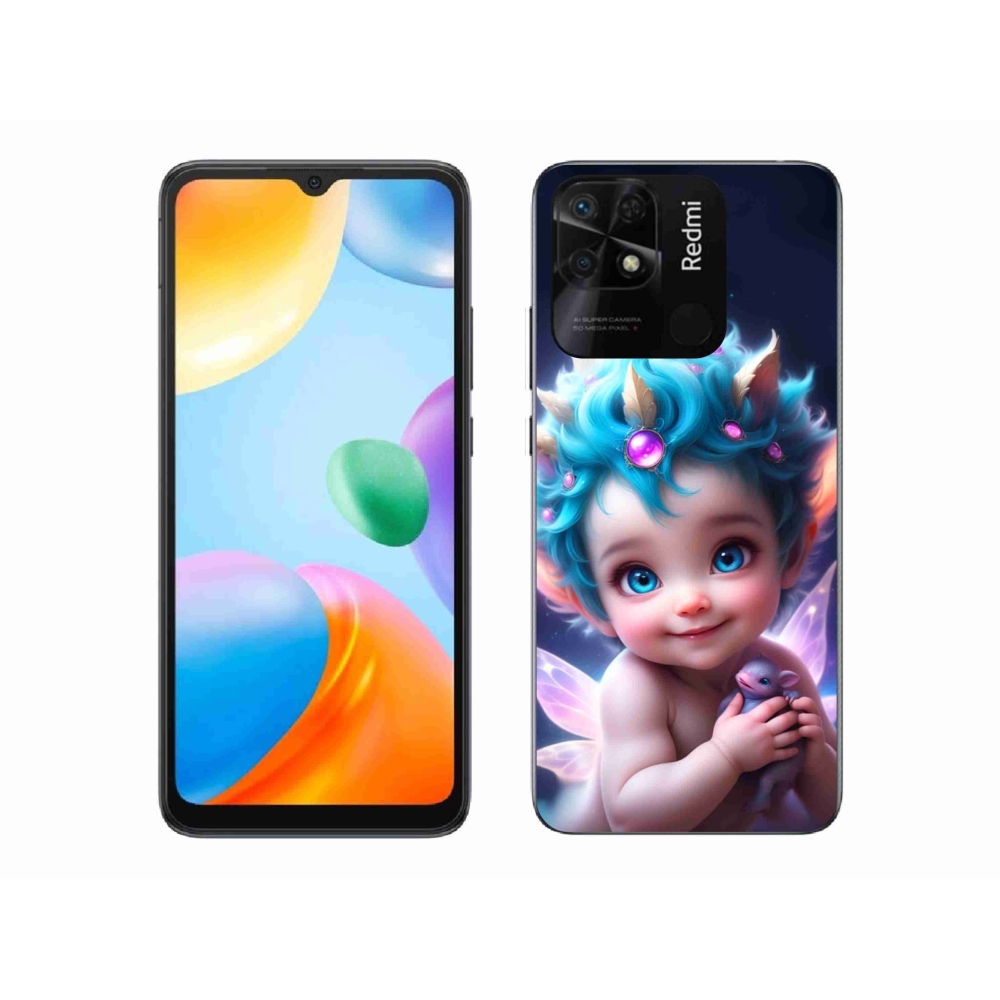 Gél borítás mmCase a Xiaomi Redmi 10C-hez - baba pillangószárnyakkal