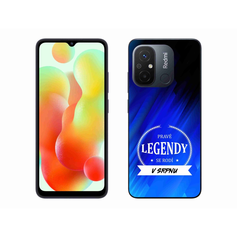 Gél borítás mmCase a Xiaomi Redmi 12C - Legends in August kék háttérrel